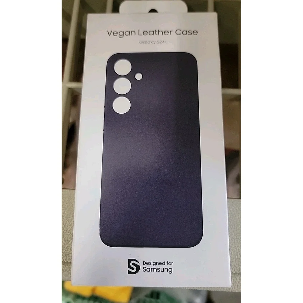 Samsung - Galaxy S24+ Vegan Leather Case - Dark Violet NEW!